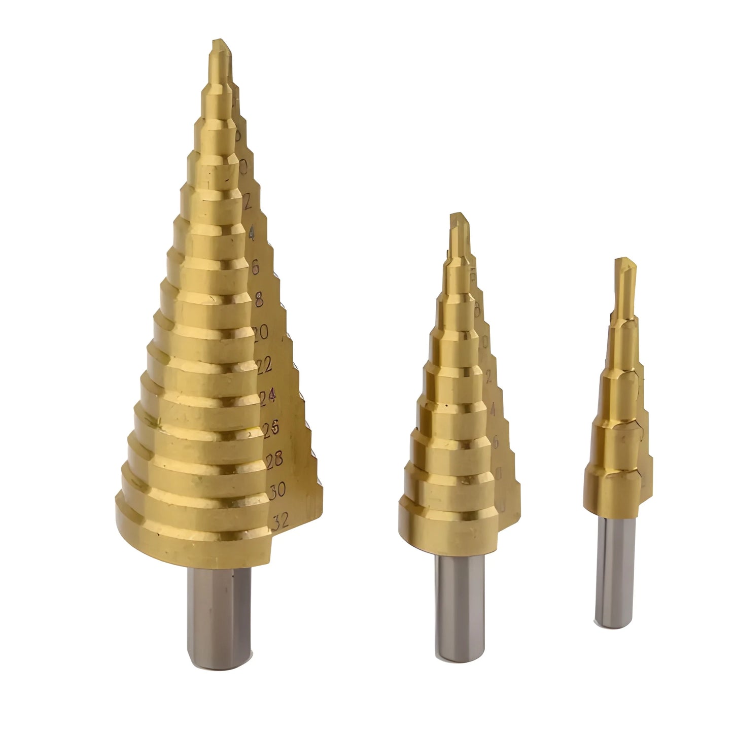 Titanium Step Drill Bit Set