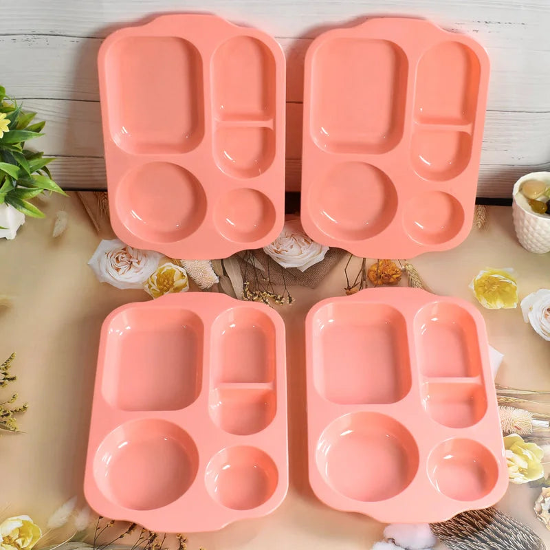 Unbreakable Food Compartment Plates