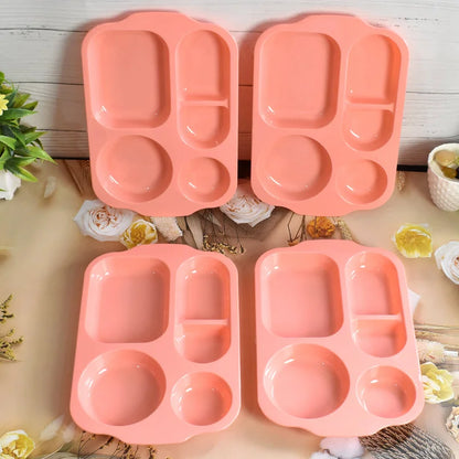Unbreakable Food Compartment Plates