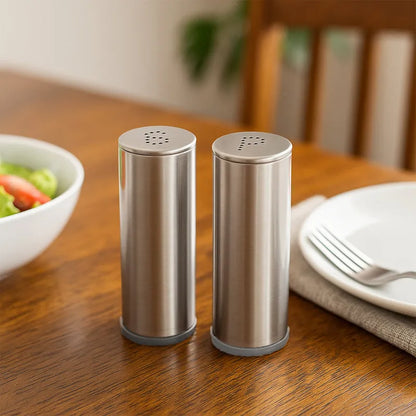 Stainless Steel Salt And Pepper Shaker Set (2 Pc)