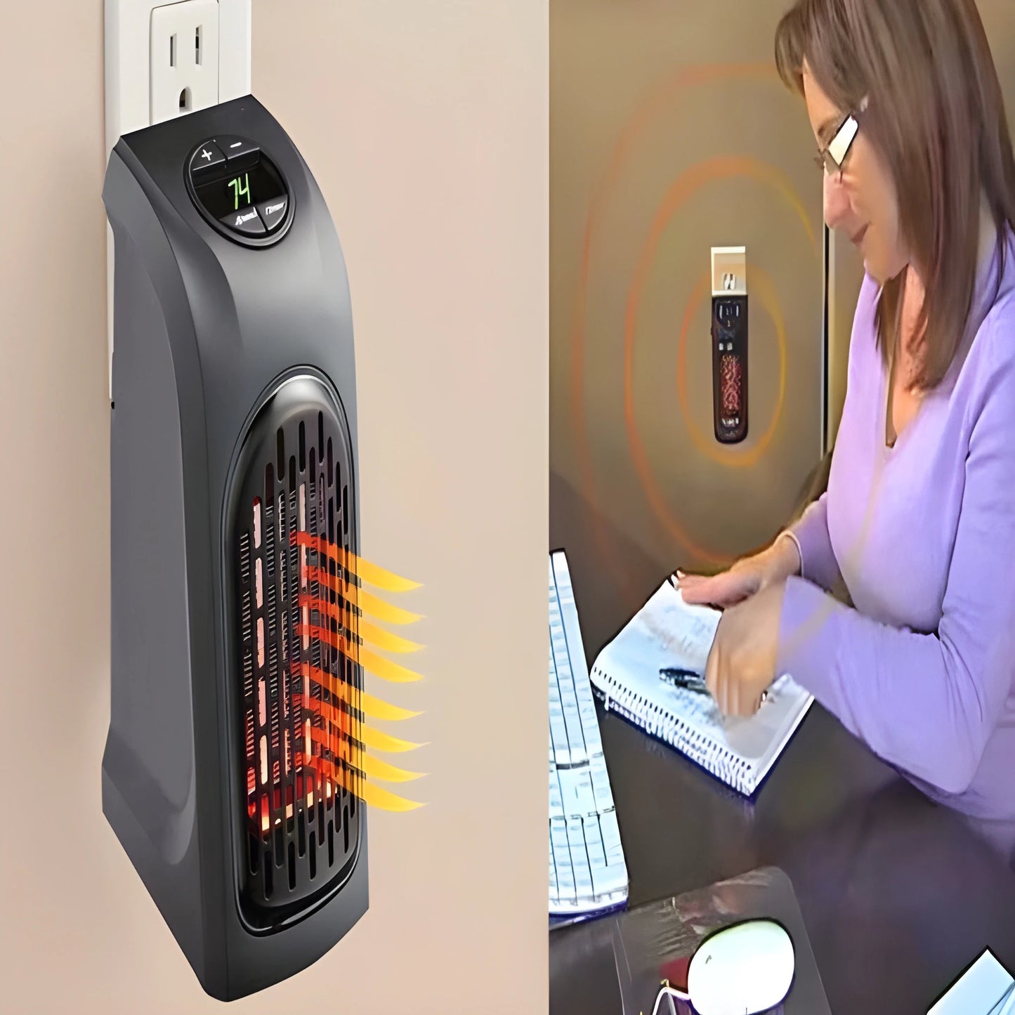 Wall Outlet Space Heater
