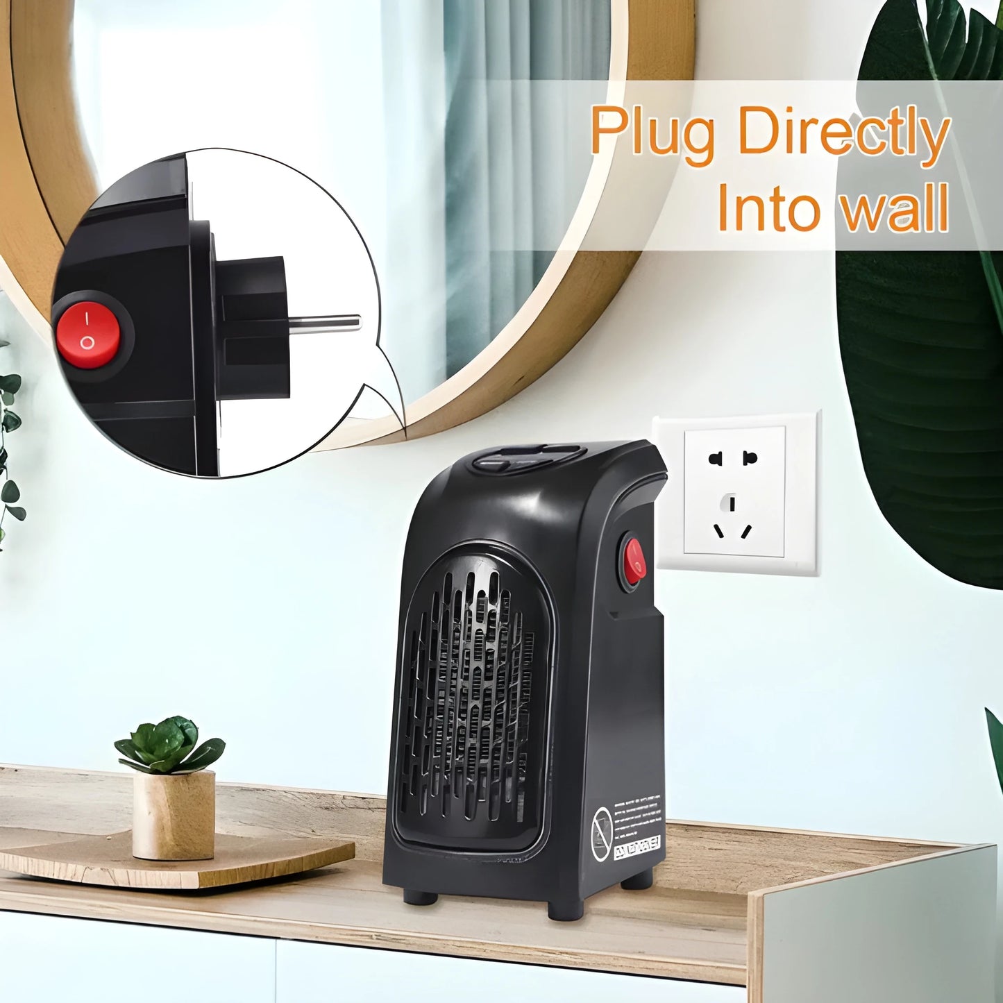 Wall Outlet Space Heater