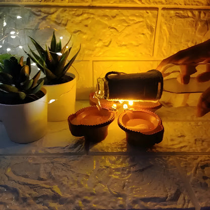 Water-Activated LED Diyas