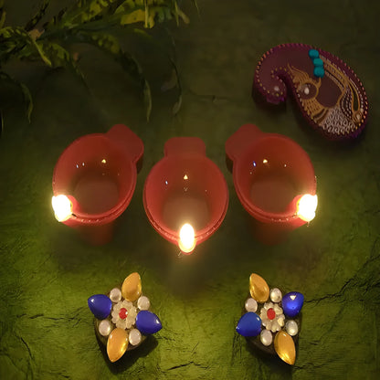 Water-Activated LED Diyas