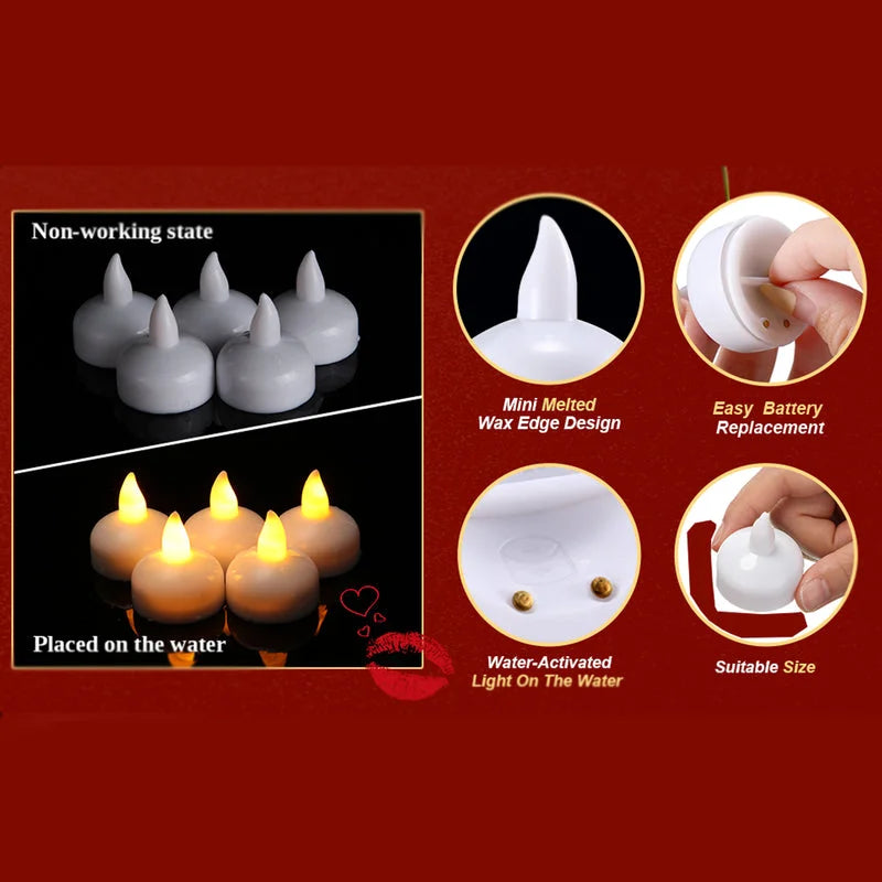 Flameless Floating Tea Lights