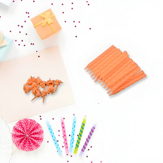 Vibrant Birthday Cake Candles