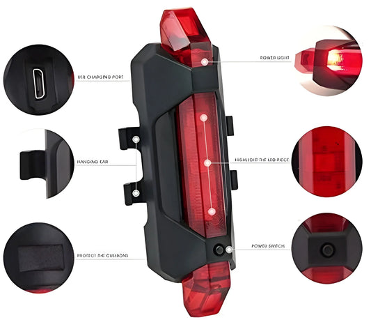 Rechargeable Bicycle Front Waterproof Led Light