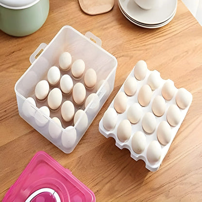 2 layer 32 Grid Egg Tray With Lid