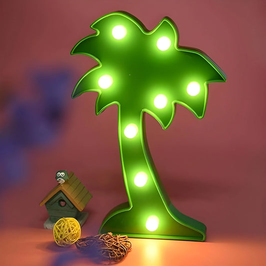 Coconut Tree Led Night Light Table Lamp