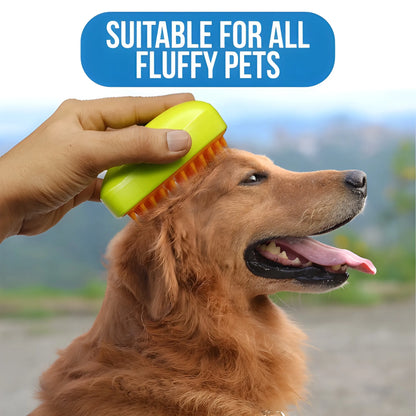 Steam-Powered Pet Grooming Brush
