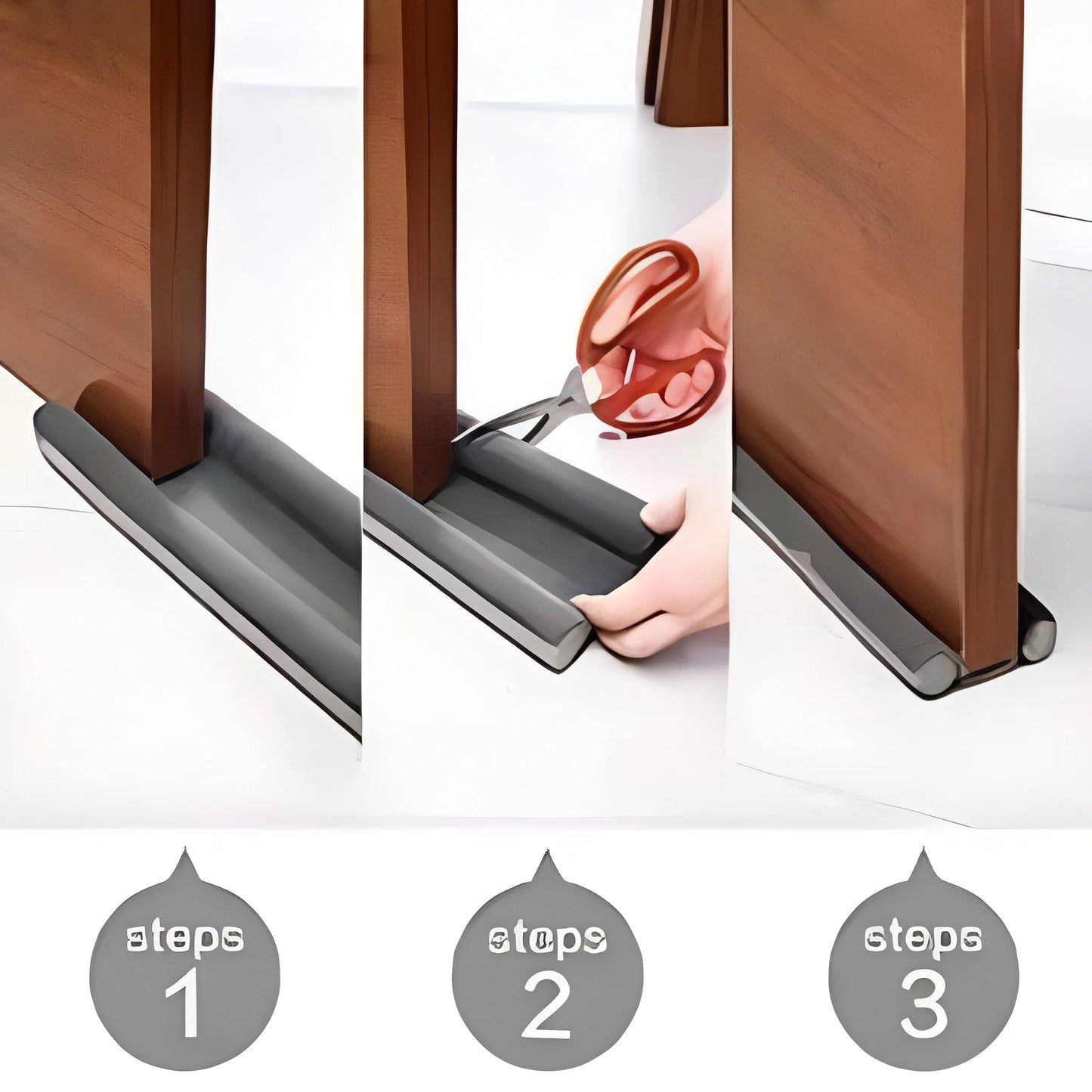 Twin Door Draft Stopper Guard Protector