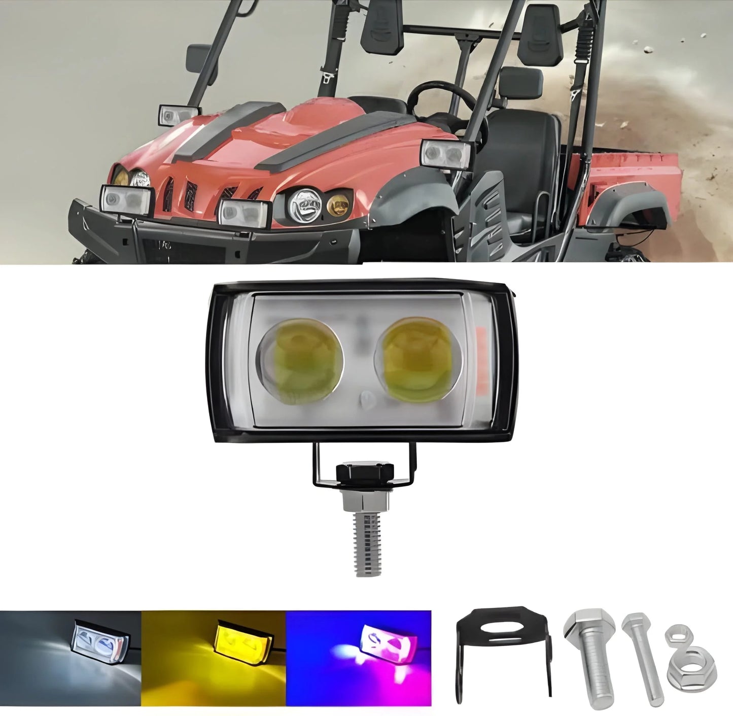 6 Mode Led Spotlight Universal Mini Fog Light