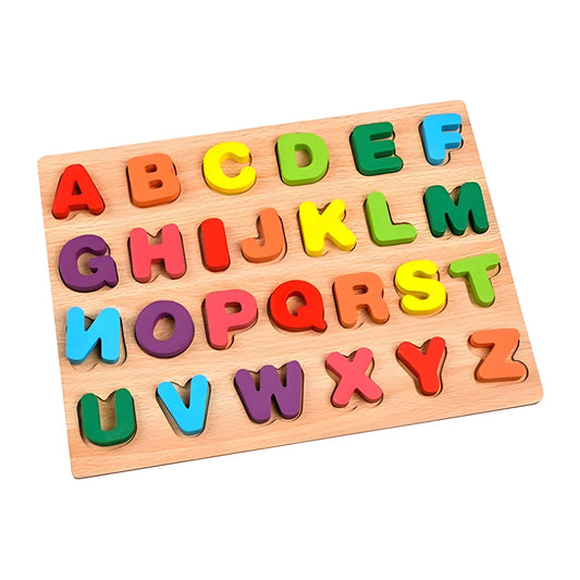 Wooden Puzzle Board ABC Letters