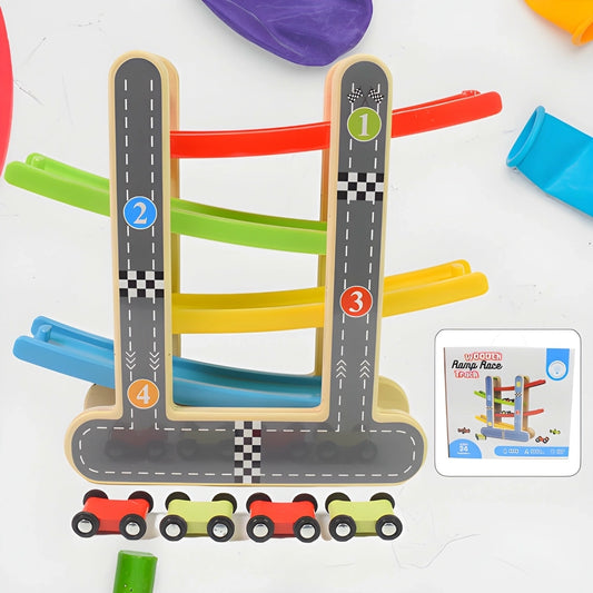 Wooden Click-Clack Race Track