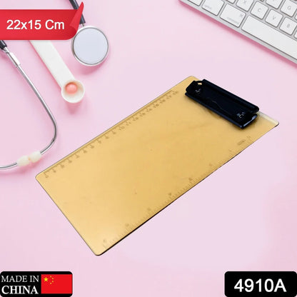 Transparent Plastic Clipboard Pad