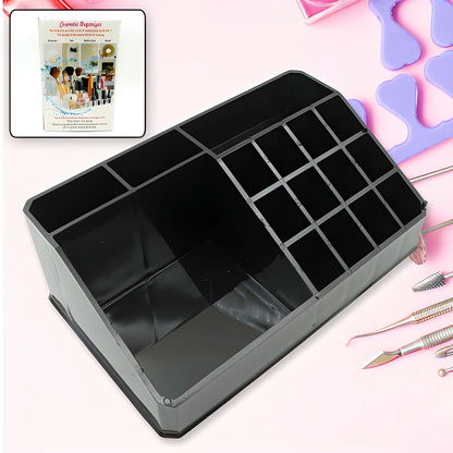 16-Compartment Makeup Organizer Box