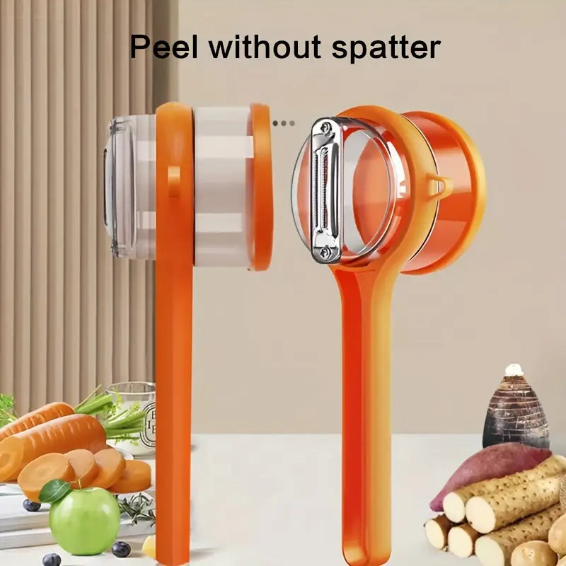 Stainless Steel Peeler With Container (1 Pc)
