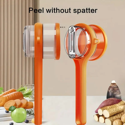 Stainless Steel Peeler With Container (1 Pc)