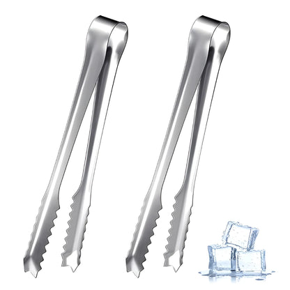 Stainless Steel Serving Tongs for Ice, Sugar & Fruit