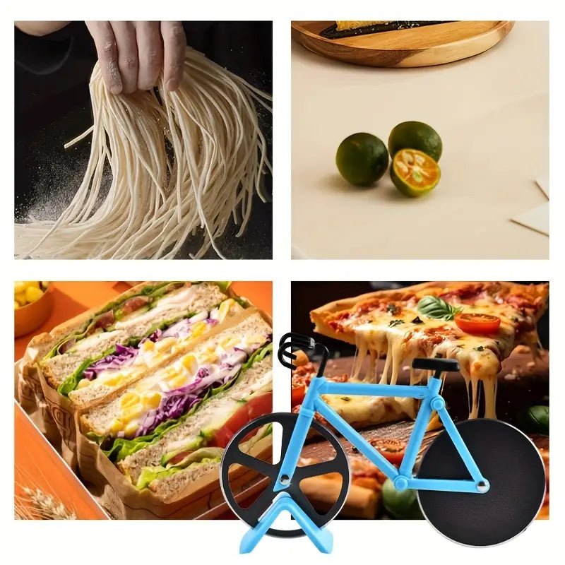 Stainless Steel Bicycle Shape Pizza Cutter