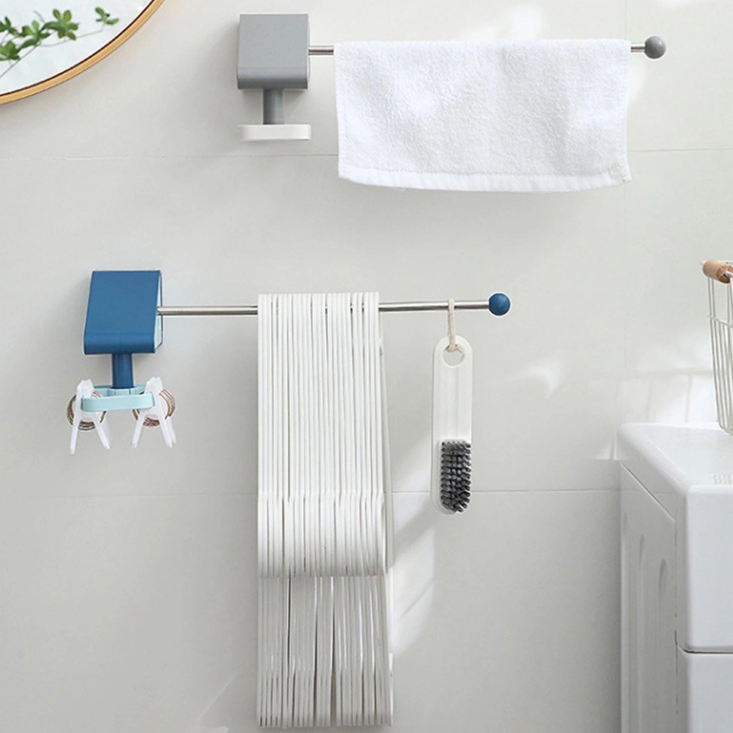 Utensil Holder with Hooks