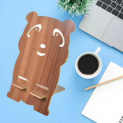 Wooden Cartoon Shape Design Mobile Stand