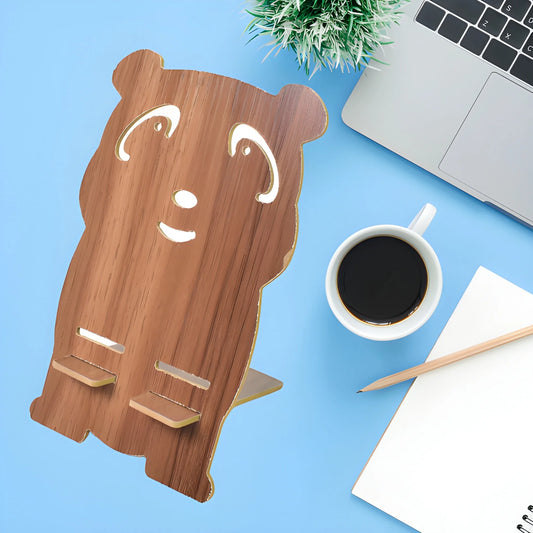 Wooden Cartoon Shape Design Mobile Stand