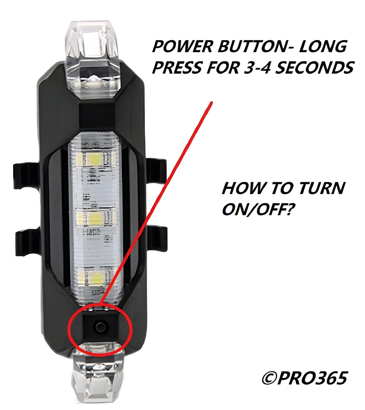 USB Bike Headlight – 100-Lumen Waterproof LED