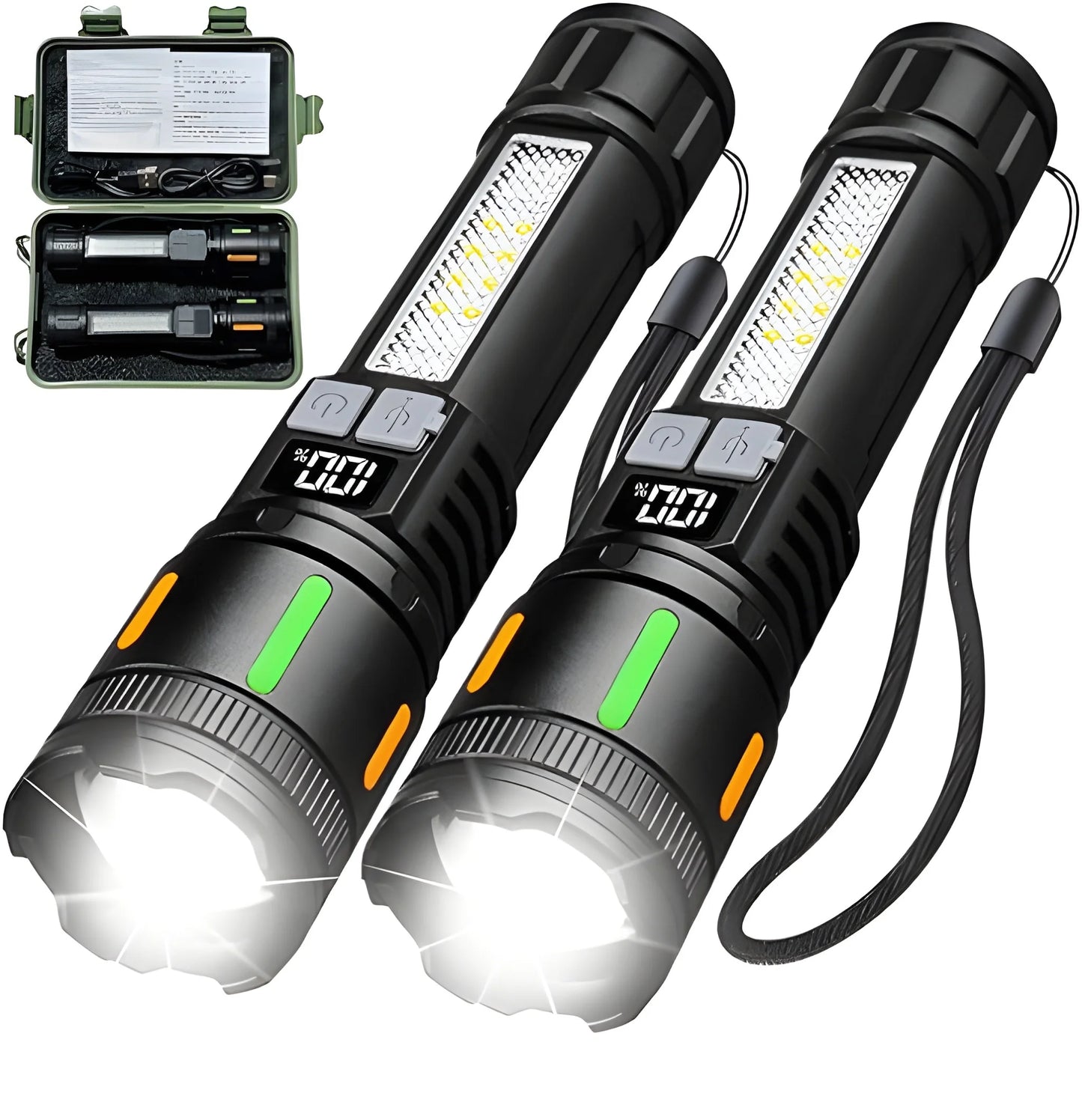 Led Torch High Lumens Fast Charging Flashlight