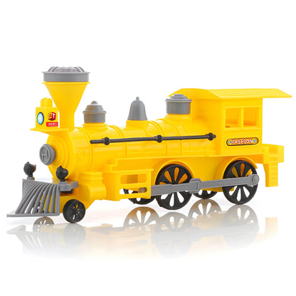 Pull And Go Train With Light Plastic