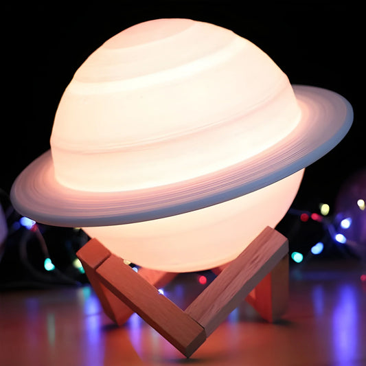 3d Saturn Lamp Home Decoration