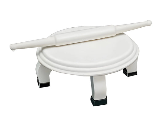 White Plastic Rolling Belan For Chapati Making