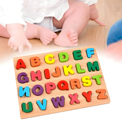 Wooden Puzzle Board ABC Letters