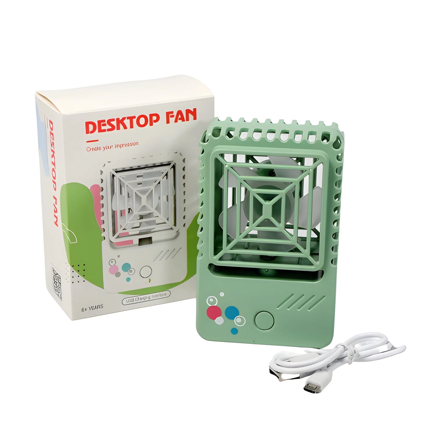 USB Rechargeable Mini Desk Fan