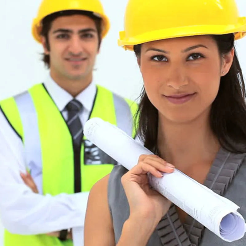Yellow Plastic Construction Cap