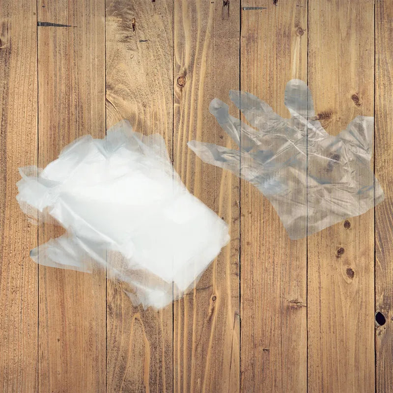 Transparent Disposable Hand Gloves (100 Pcs)