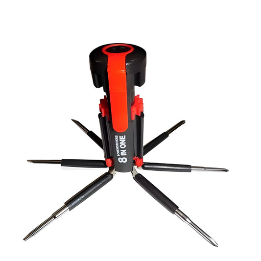 8-in-1 Folding Screwdriver with Light