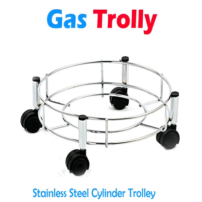 Stainless Steel Cylinder Trolley
