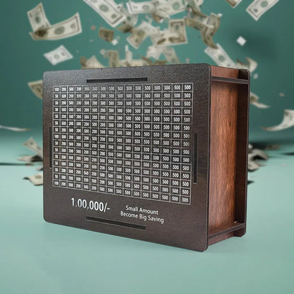 Wooden Money  Piggy Bank