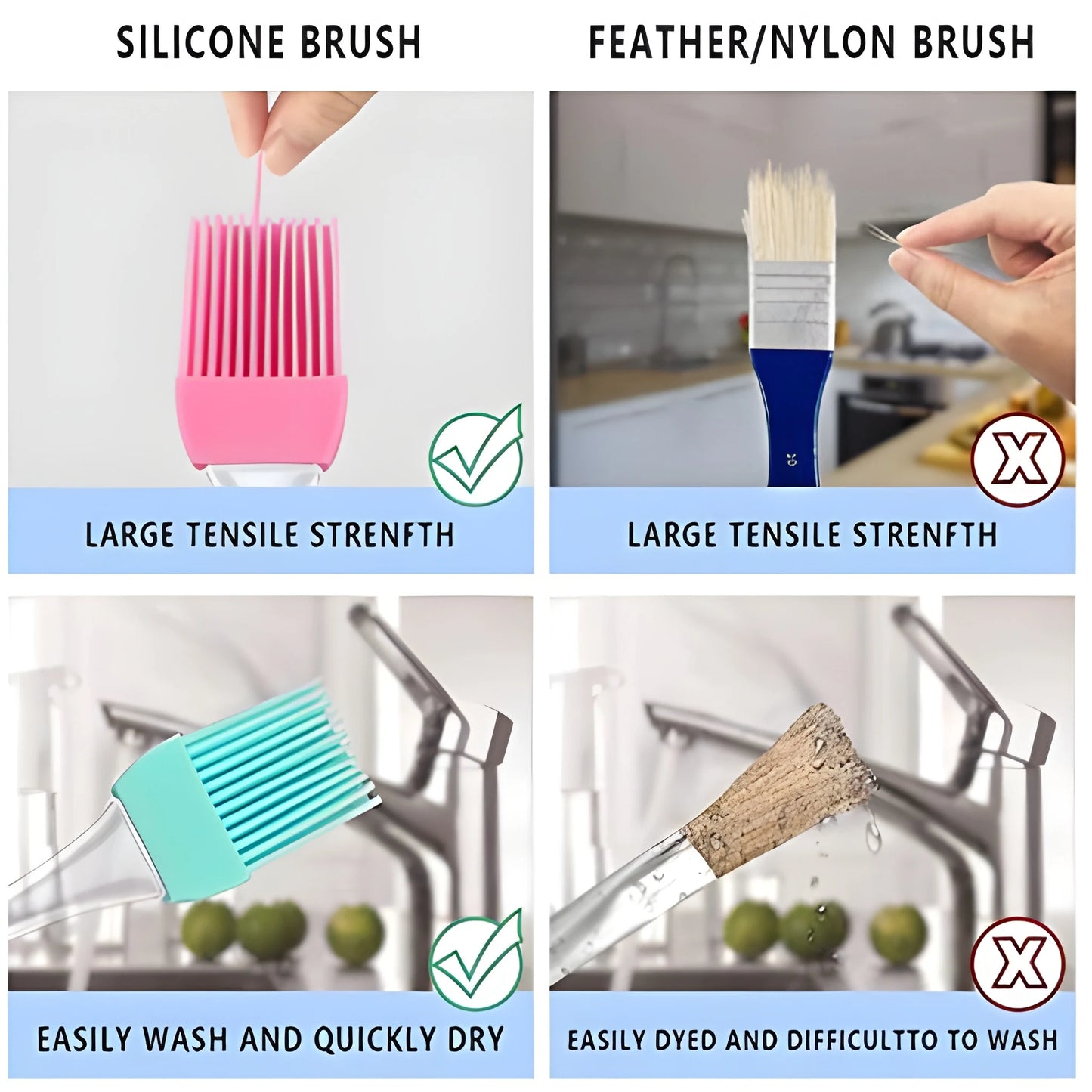 2-in-1 Silicone Kitchen Brush