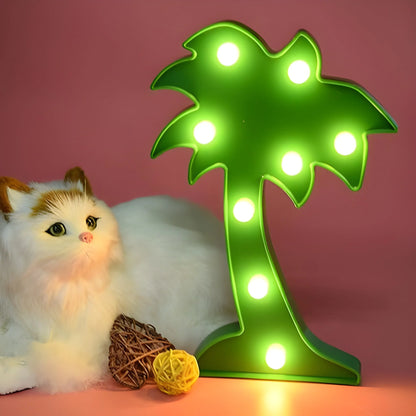 Coconut Tree Led Night Light Table Lamp