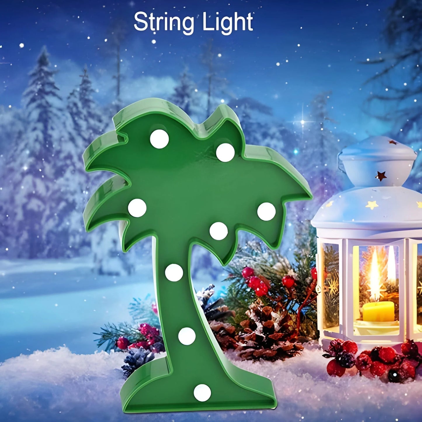Coconut Tree Led Night Light Table Lamp