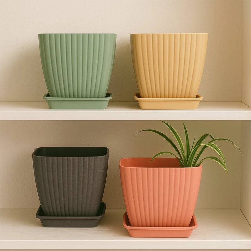 Trendy Square Flower Pots