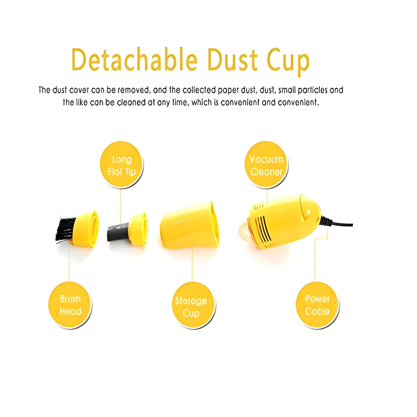 USB-Powered Mini Vacuum