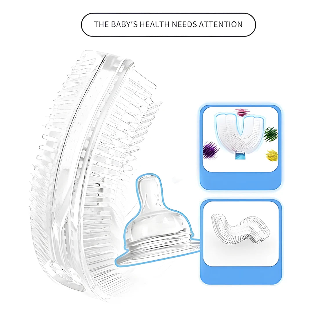 Star U-shape Silicone Manual Toothbrush