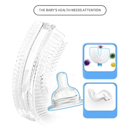 Star U-shape Silicone Manual Toothbrush