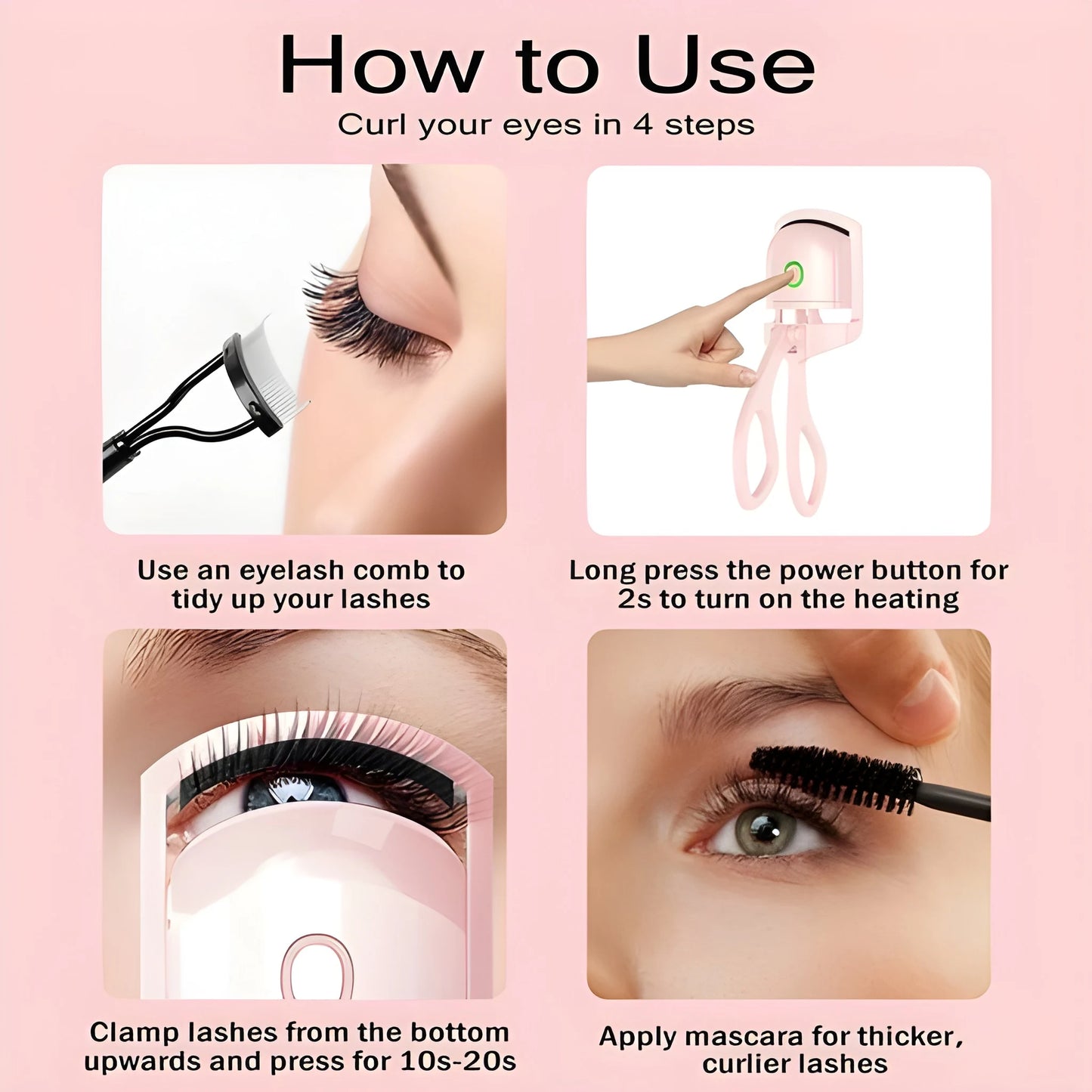 USB Heated Eyelash Curler