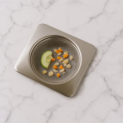 Stainless Steel Square Sink Strainer (1 Pc)