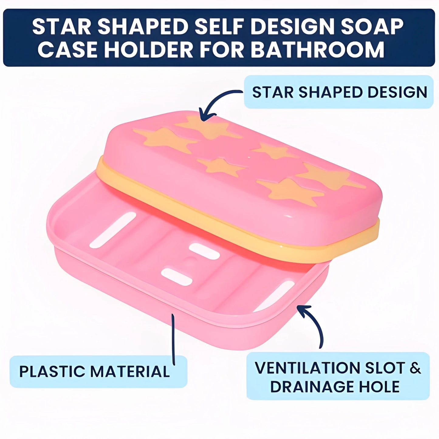 Star-Shaped Leak-Proof Soap Case