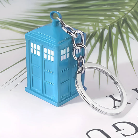 Vintage Police Box Keychain